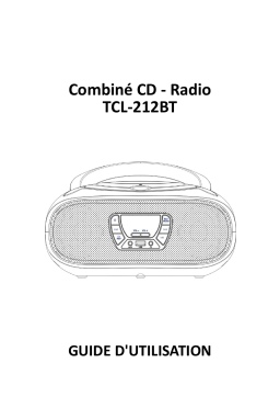 Denver TCL-212BTBLUE Bluetooth boombox Manuel utilisateur