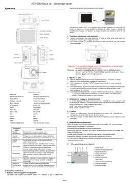 Denver ACT-5002 Full HD action cam Manuel utilisateur