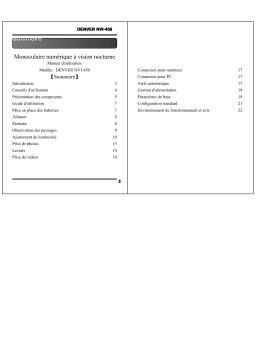 Denver NVI-450 Digital night vision mononuclar Manuel utilisateur