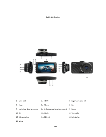 Denver CCT-2010 Car dashcam Manuel utilisateur | Fixfr