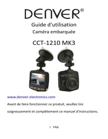 Denver CCT-1210MK3 Car dashcam Manuel utilisateur | Fixfr