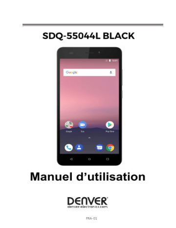 Denver SDQ-55044LBLACK 5.5” 4G Quad Core smartphone Manuel utilisateur | Fixfr