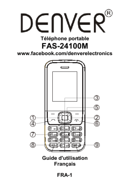 Denver FAS-24100M GSM feature phone Manuel utilisateur
