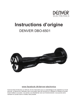 Denver DBO-6501BLACKMK2 Balance scooter Manuel utilisateur