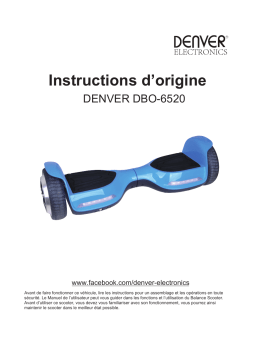 Denver DBO-6520BLACK 6.5” balance scooter Manuel utilisateur