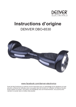 Denver DBO-6530BLACK 6.5” balance scooter Manuel utilisateur