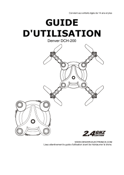 Denver DCH-200 2.4GHz foldable drone Manuel utilisateur