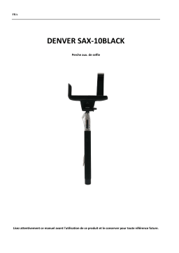 Denver SAX-10BLACK Selfie stick Manuel utilisateur
