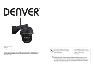 Denver IPO-2030 Outdoor Wi-Fi/IP dome camera Manuel utilisateur | Fixfr