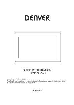 Denver PFF-711BLACK 7” digital Wi-Fi photoframe Manuel utilisateur