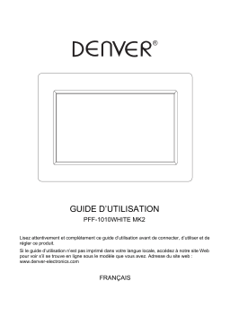 Denver PFF-1010BLACK 10.1” digital Wi-Fi photoframe Manuel utilisateur