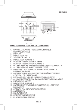 Denver CR-718 Clockradio Manuel utilisateur