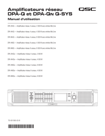 QSC DPA-2K4Q Manuel utilisateur | Fixfr