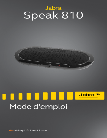 Jabra Speak 810 Manuel utilisateur | Fixfr