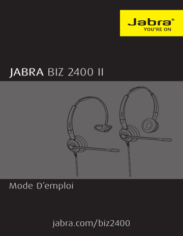 Jabra Biz 2400 II Duo / Mono Manuel utilisateur | Fixfr