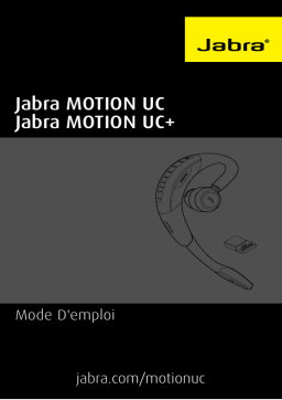 Jabra Motion UC (Retail Version) Manuel utilisateur