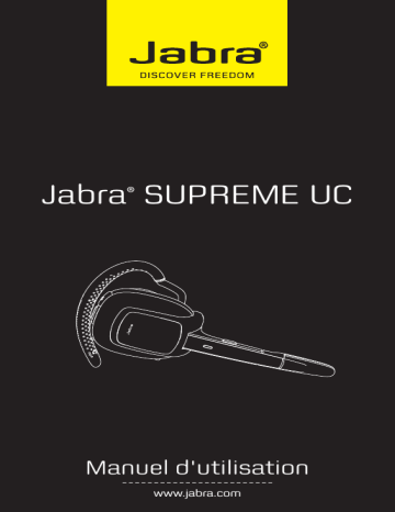 Supreme UC MS | Jabra Supreme UC Manuel utilisateur | Fixfr