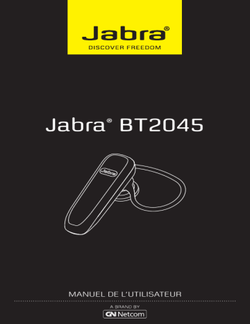 Jabra BT2045 Manuel utilisateur | Fixfr