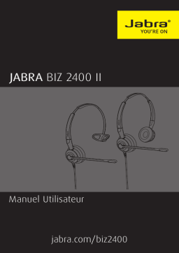 Jabra Biz 2400 II USB Mono CC Manuel utilisateur