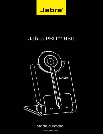 Pro 930 Duo | Pro 930 Duo MS | PRO 930 MS | Jabra Pro 930 Mono Manuel utilisateur | Fixfr