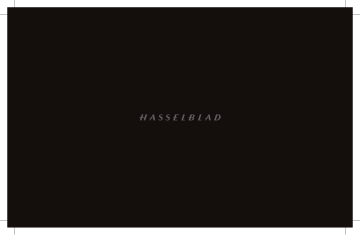 Hasselblad Stellar Manuel utilisateur | Fixfr