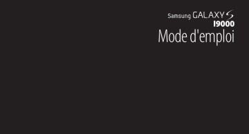 GT-I9000/M8 | GT-I9000/RW16 | GT-I9000/RM8 | GT-I9000/RM16 | GT-I9000/RI8 | GT-I9000/M16 | Samsung GT-I9000/RW8 Manuel utilisateur | Fixfr