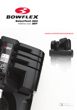 Bowflex 560 Dumbbells Manuel utilisateur