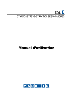 MARK-10 Series E Ergonomics Force Gauge Manuel utilisateur