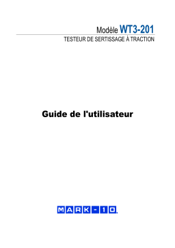 MARK-10 Model WT3-201 Manual Wire Crimp Pull Tester Manuel utilisateur