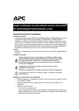 APC RT SURTA48XLBP Manuel utilisateur