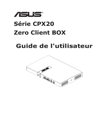 Asus CPX20 Manuel utilisateur | Fixfr