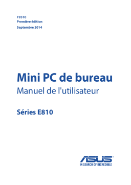 Asus E810 f9510 Manuel utilisateur