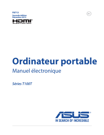 Asus T100TA Manuel utilisateur | Fixfr