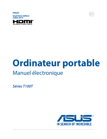 Asus T100TAM Manuel utilisateur | Fixfr