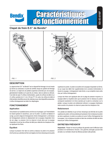 BENDIX BW1565F Manuel utilisateur | Fixfr