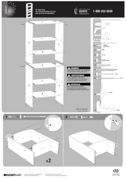 Closet Maid D25TS Manuel utilisateur