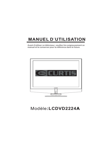 Curtis LCDVD2224A Manuel utilisateur | Fixfr