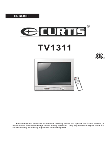 Curtis TV1311 Manuel utilisateur | Fixfr