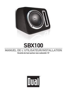 Dual SBX100 Manuel utilisateur