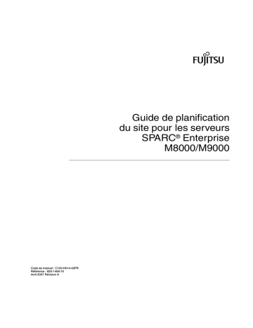 Fujitsu M8000 Manuel utilisateur | Fixfr