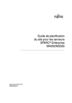 Fujitsu SPARC M4000 Manuel utilisateur