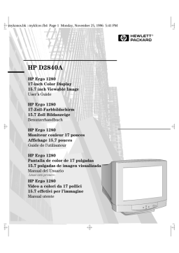 HP D2840A Manuel utilisateur