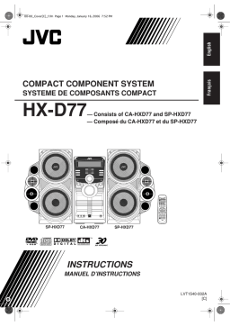 JVC CA-HXD77 Manuel utilisateur