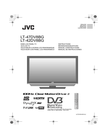 JVC DynaPix LT-42DV8BG Manuel utilisateur | Fixfr