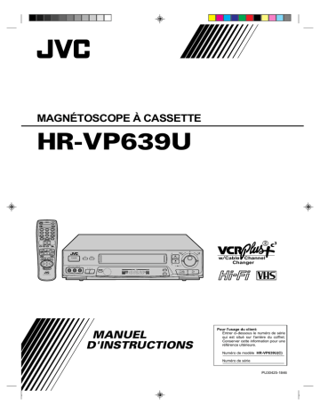 JVC HR-VP639U Manuel utilisateur | Fixfr