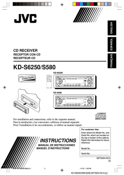 JVC KD-S580 Manuel utilisateur