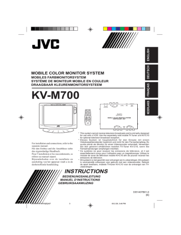 JVC KV-M700 Manuel utilisateur | Fixfr