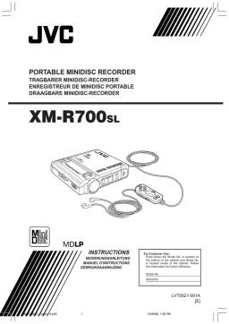 JVC XM-R700SL Manuel utilisateur