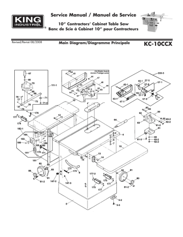 King Canada KC-10CCX Manuel utilisateur | Fixfr