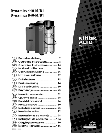 Nilfisk-ALTO 440-M/B1 Manuel utilisateur | Fixfr